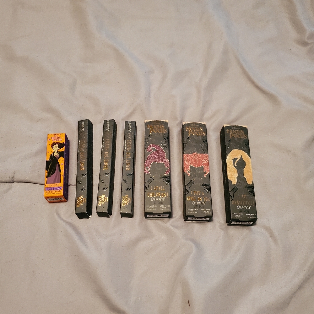 NIBs Colourpop Hocus Pocus Lip kits, Lip gloss, and Eyeliners